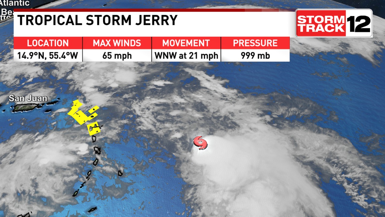 WCTI - Here's the latest stats on Jerry that we are tracking in the ...