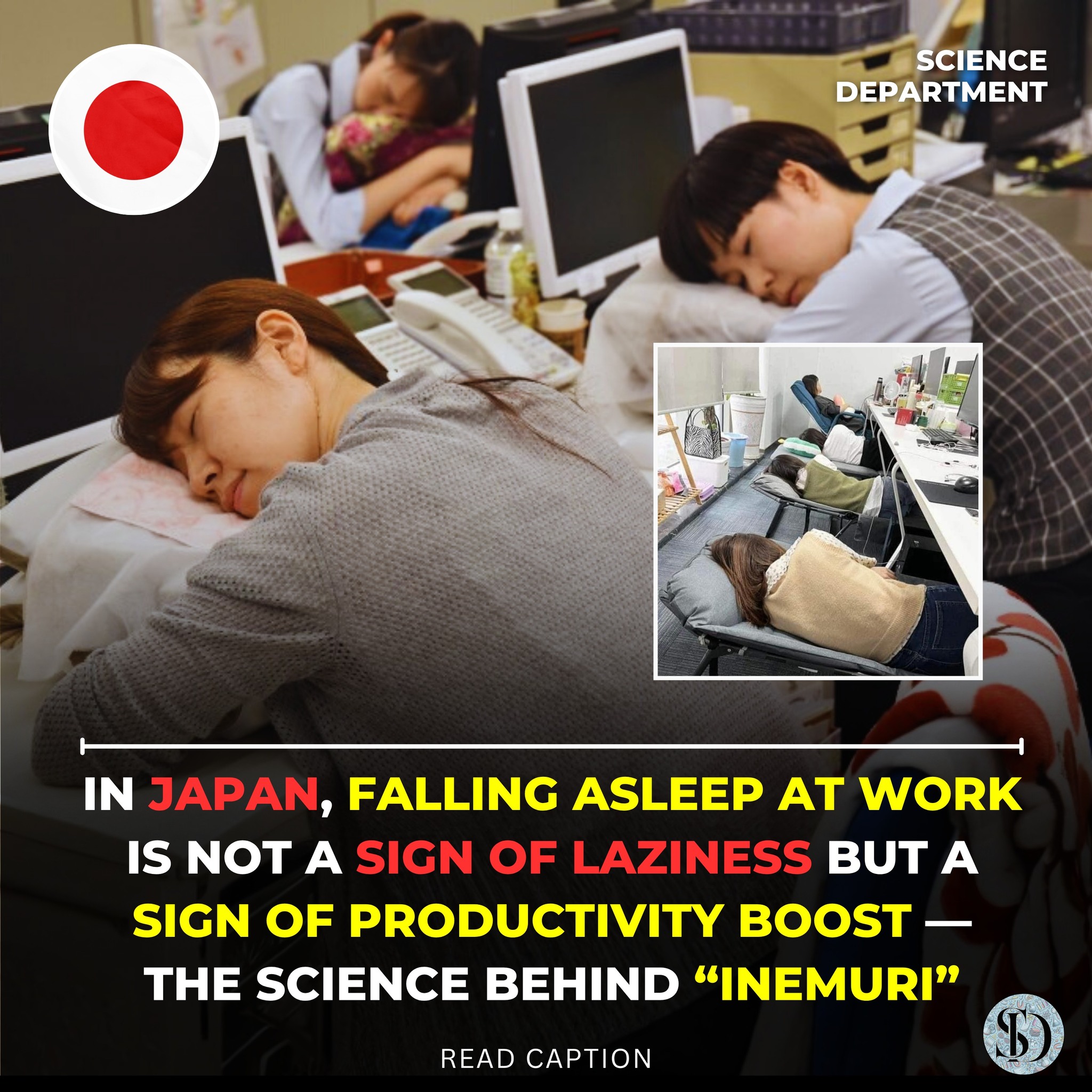 Science - In Japan, closing your eyes at work doesn’t mean slacking off ...