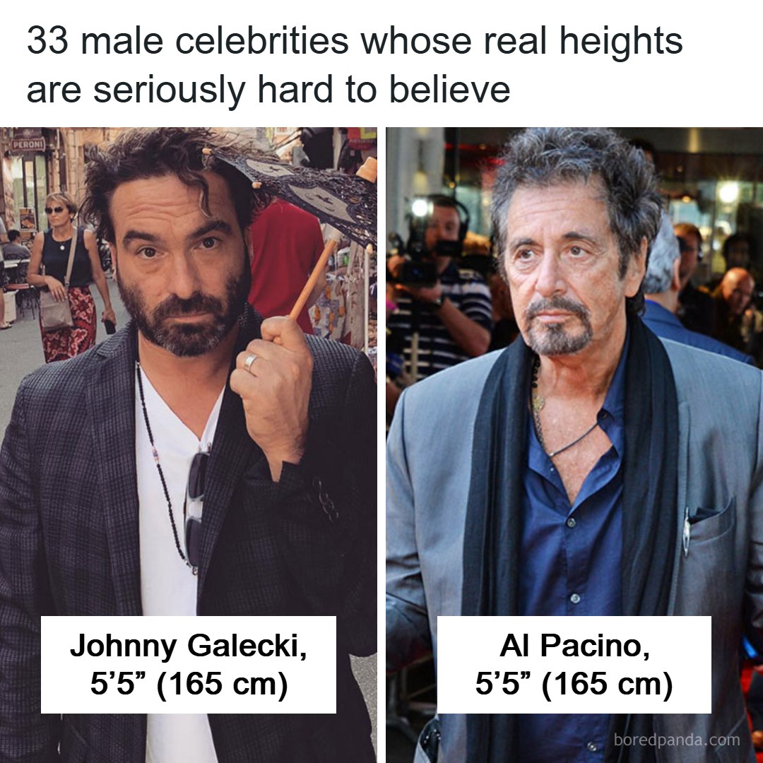 Bored - 33 male celebrities whose real heights are seriously hard to ...