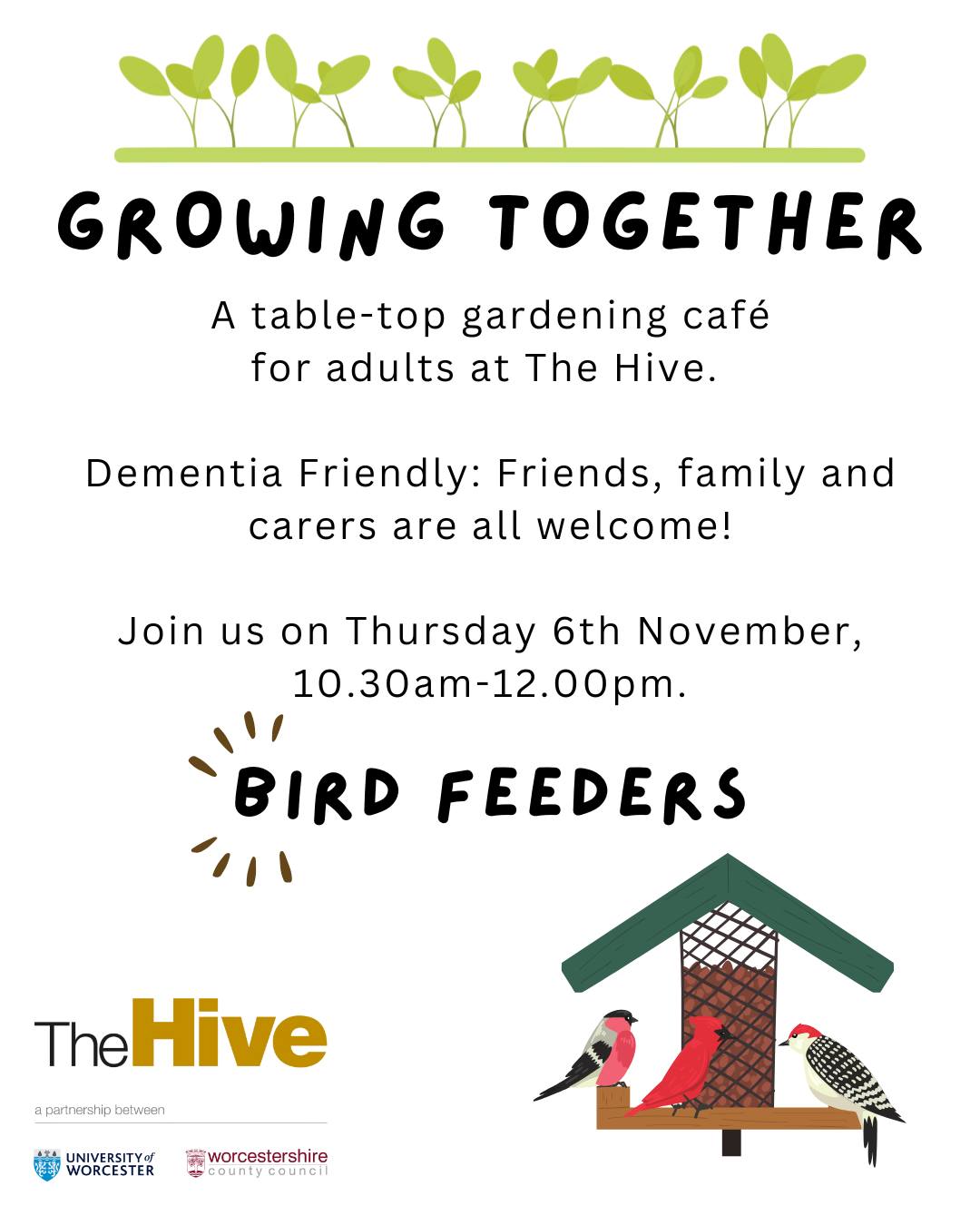 The Hive - Join us tomorrow and make your own bird feeder to welcome ...