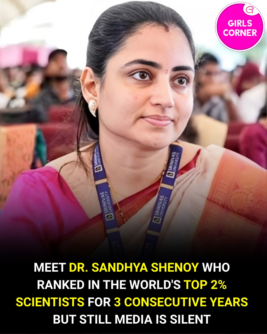 Girls Corner - Meet Dr. Sandhya Shenoy — a scientist whose... | Facebook
