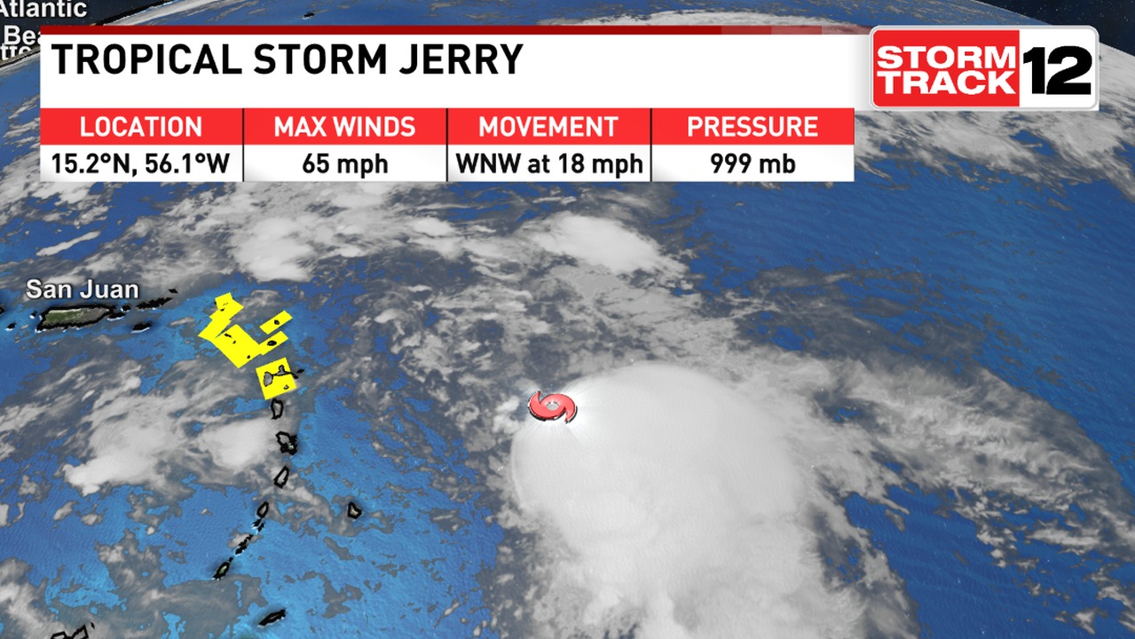WCTI - Here's the latest stats on Jerry that we are tracking in the ...