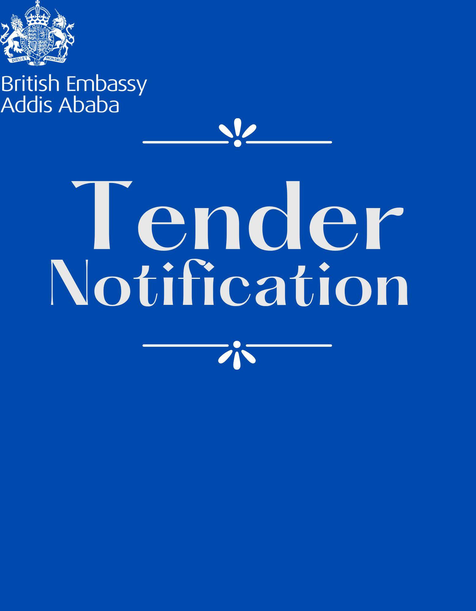 British - 📢 Tender Opportunity The British Embassy in Addis Ababa ...