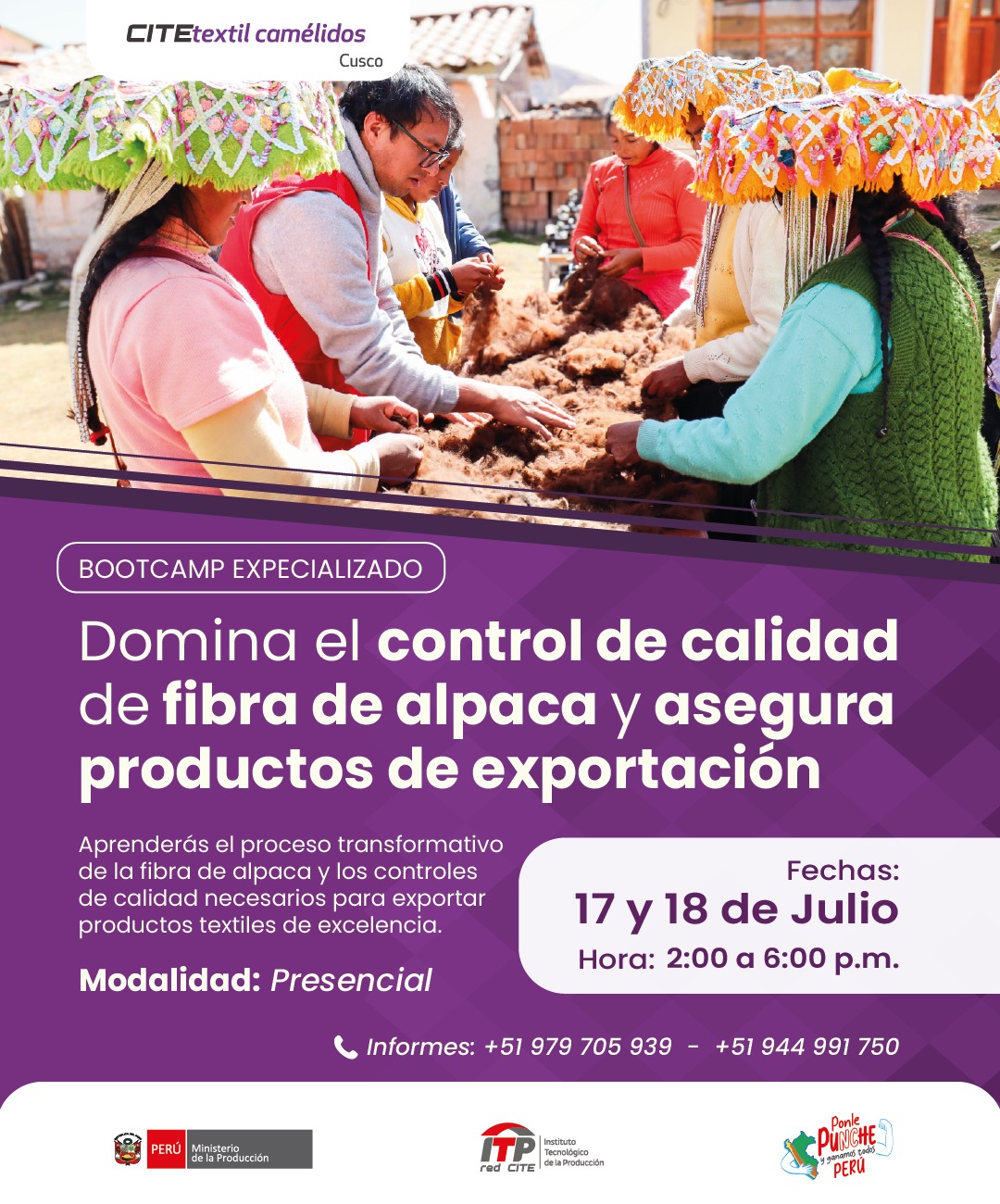 CITEtextil - 🦙 ¡Mejora la calidad de tu producción textil y exporta con ...