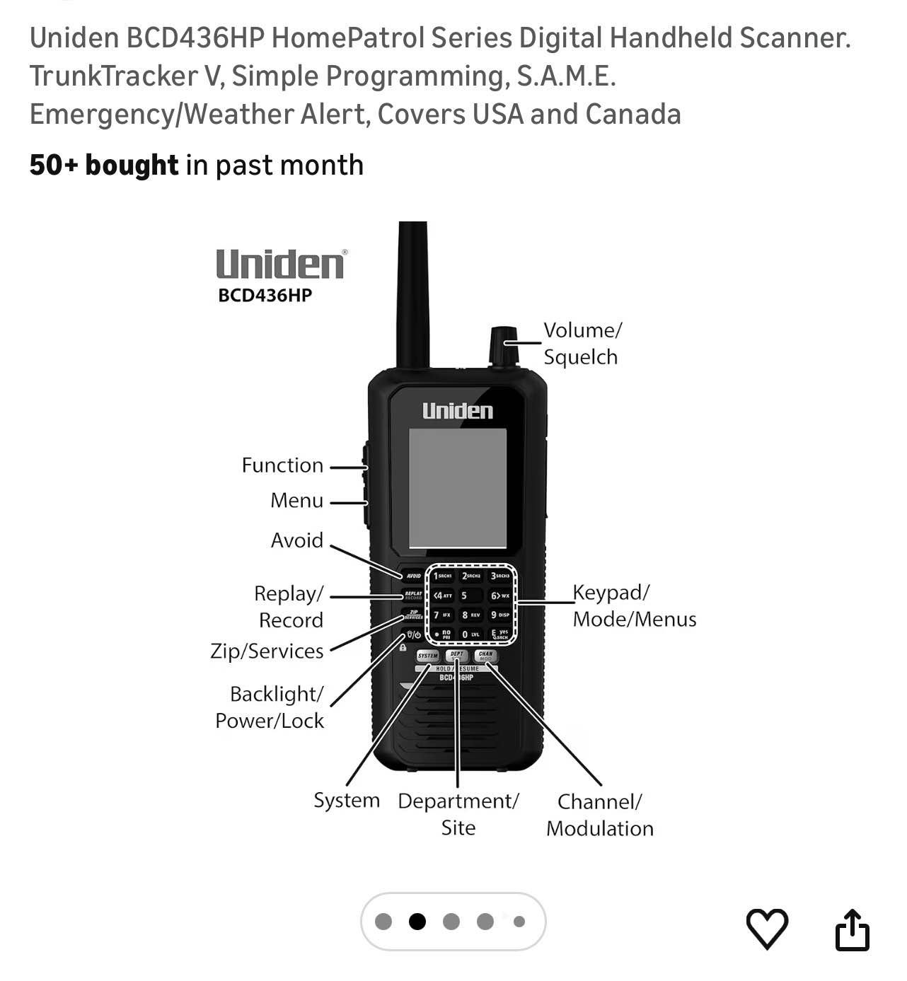 Uniden Bearcat TrunkTracker V Scanner - Scanners - Enterprise, Nevada ...