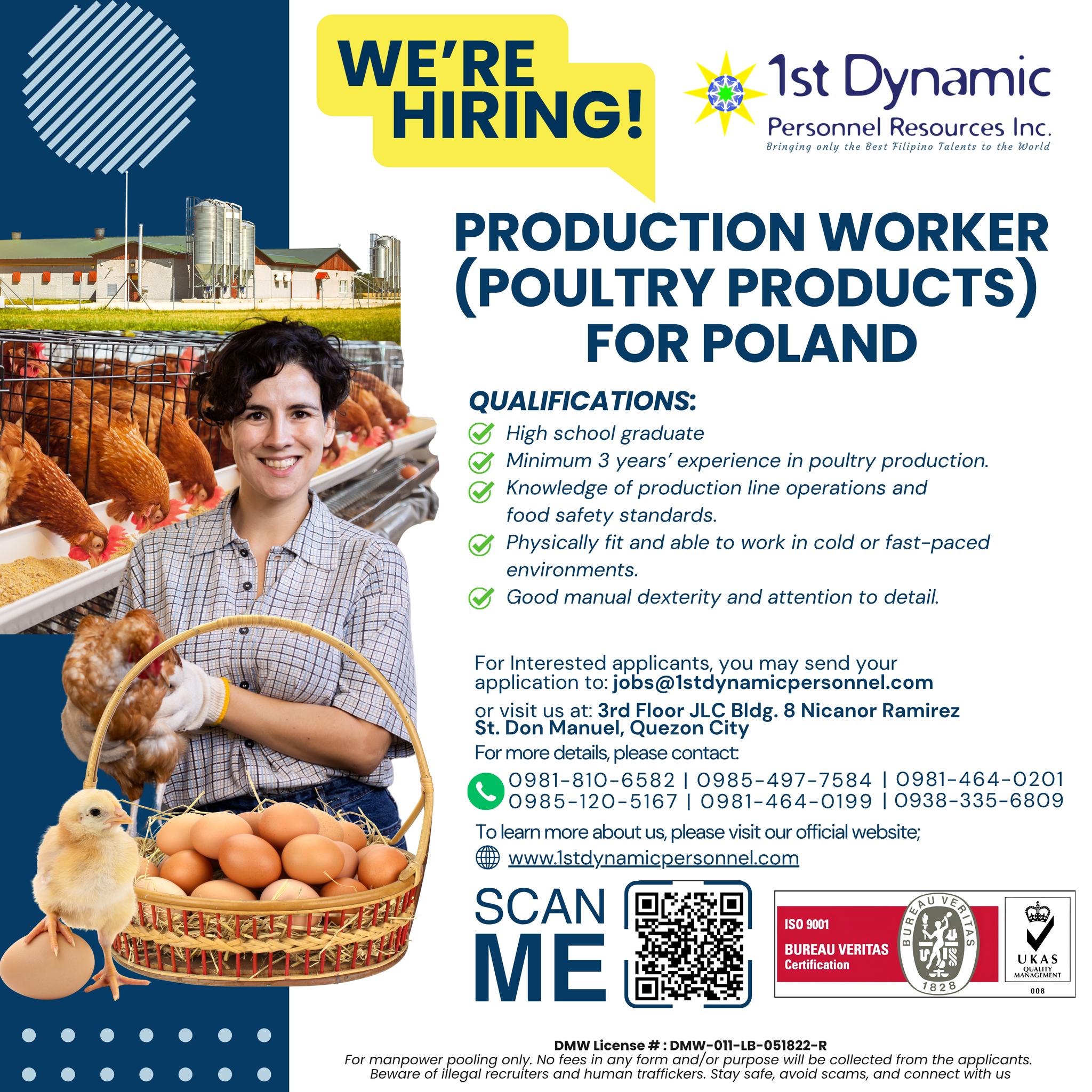 1st - 𝙒𝙀 𝘼𝙍𝙀 𝙃𝙄𝙍𝙄𝙉𝙂! Build your future abroad with us! 📌 Position ...