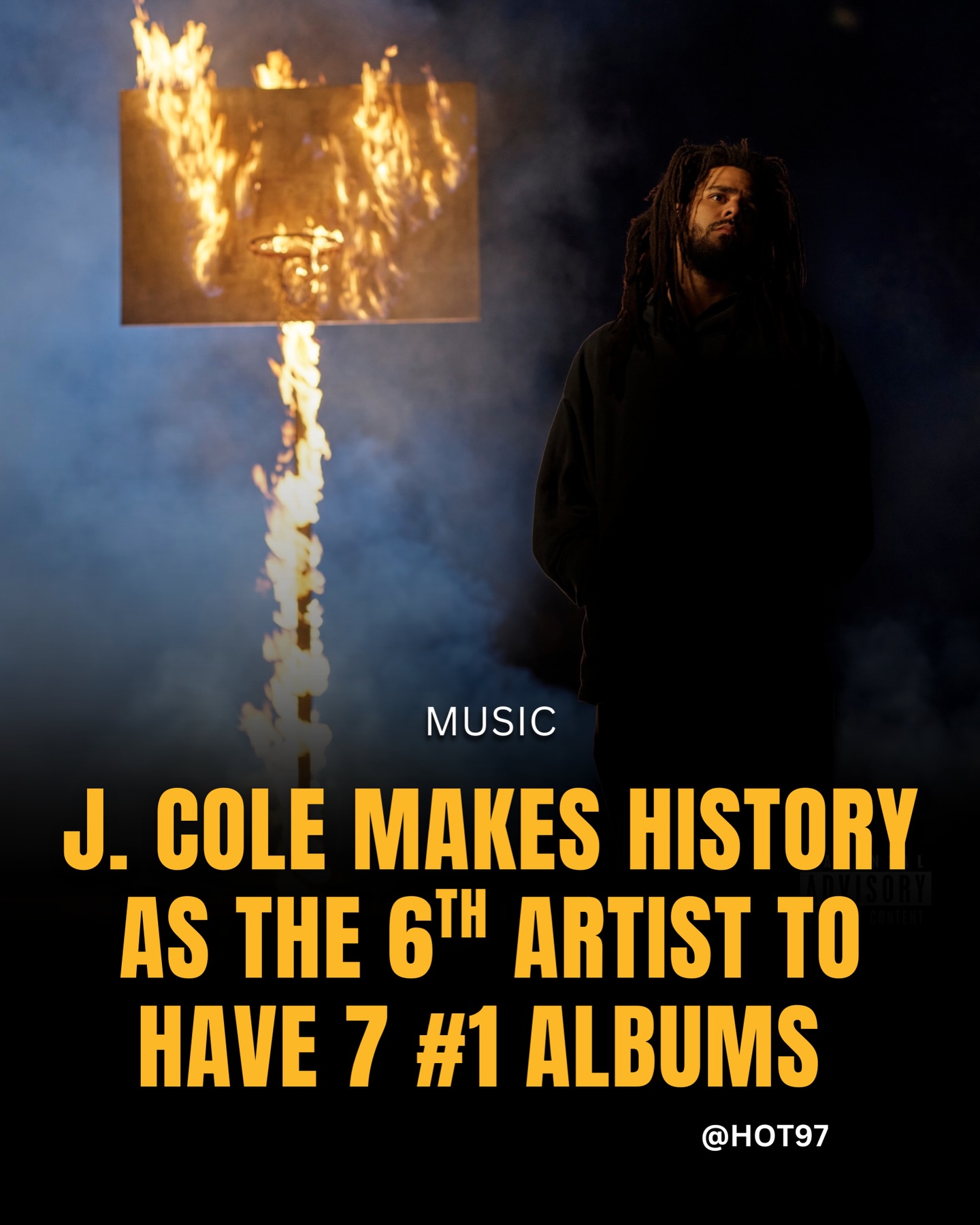 HOT - J. Cole makes history alongside 6 other artists to have 7 number ...