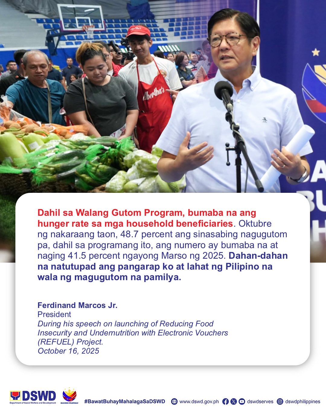 Department - Walang Gutom Program, mas pinalakas ng REFUEL Project ng ...