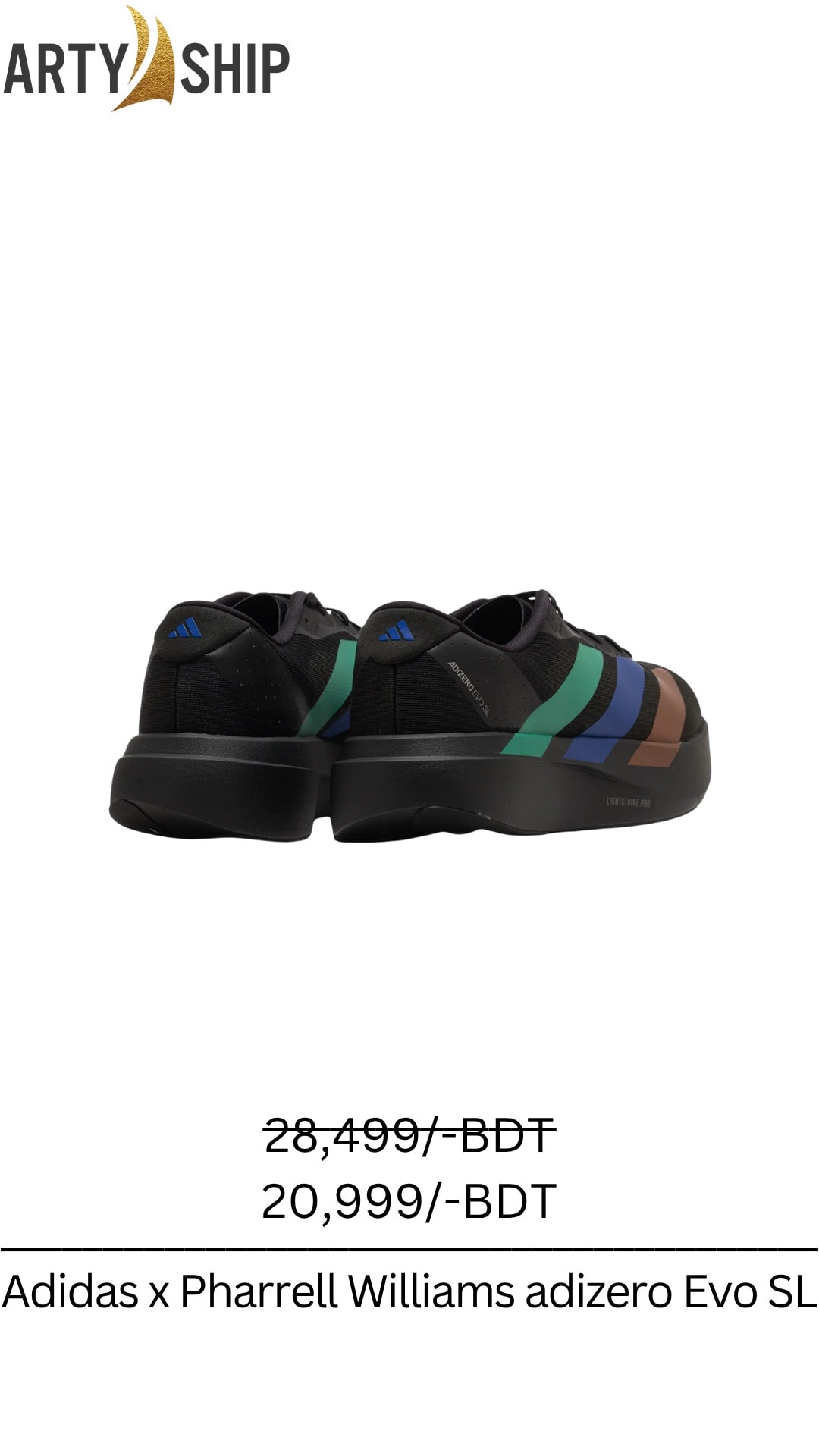 👟Adidas x Pharrell Williams adizero Evo SL ✓Pre Order 🛩️5-6