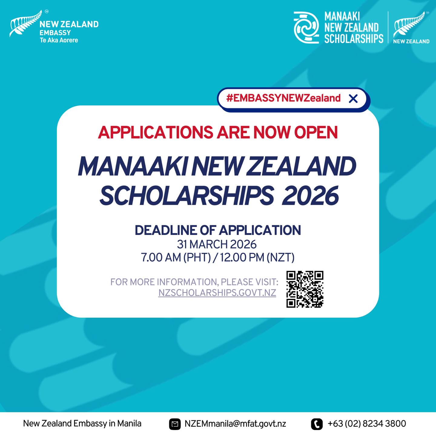 New - 🎓 Manaaki New Zealand Scholarships 2026 – Applications Now Open ...