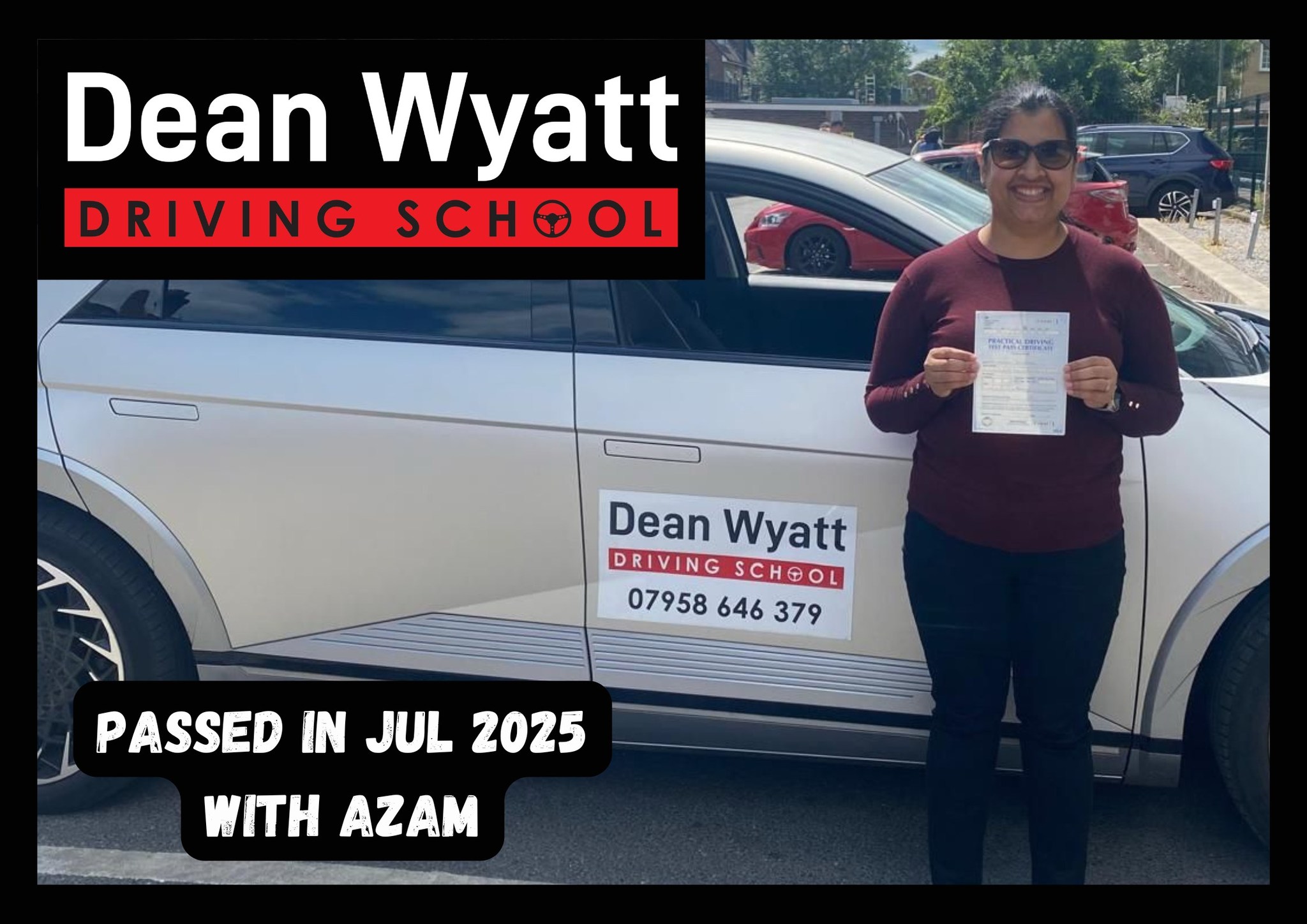 Dean - Congratulations to Manashiri B who passed her practical driving ...