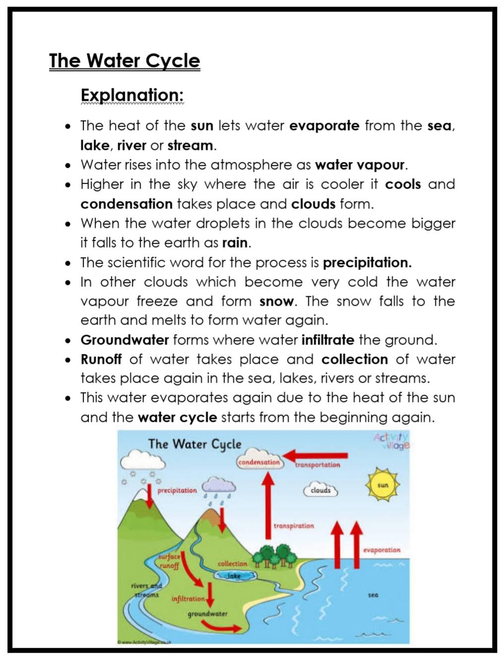 NS Week 3: The Water Cycle NW Week 3:... - Grade 4 / Graad 4