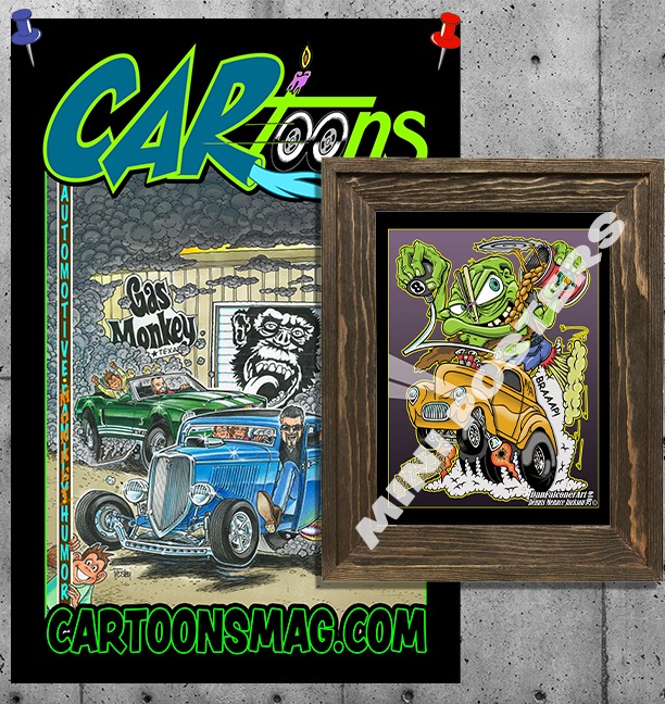 CARtoons - On the back of CARtoons Centerfold Poster are Mini Posters ...