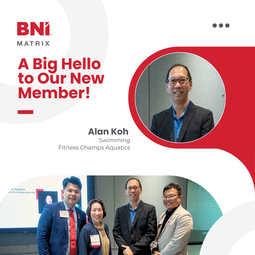 A warm welcome to our newest BNI... - BNI Matrix Singapore | Facebook