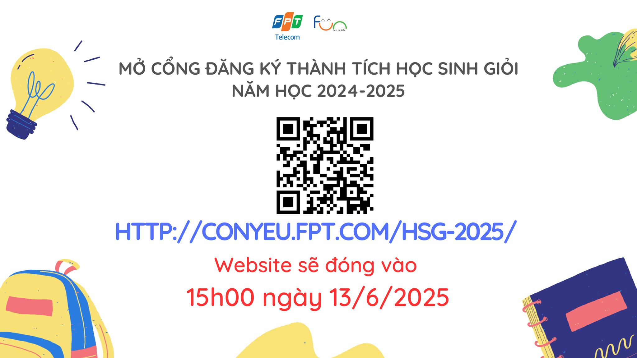 FiL - 🎓 [THÔNG BÁO] TRIỂN KHAI CHƯƠNG TRÌNH HỌC SINH GIỎI FPT 2024 ...