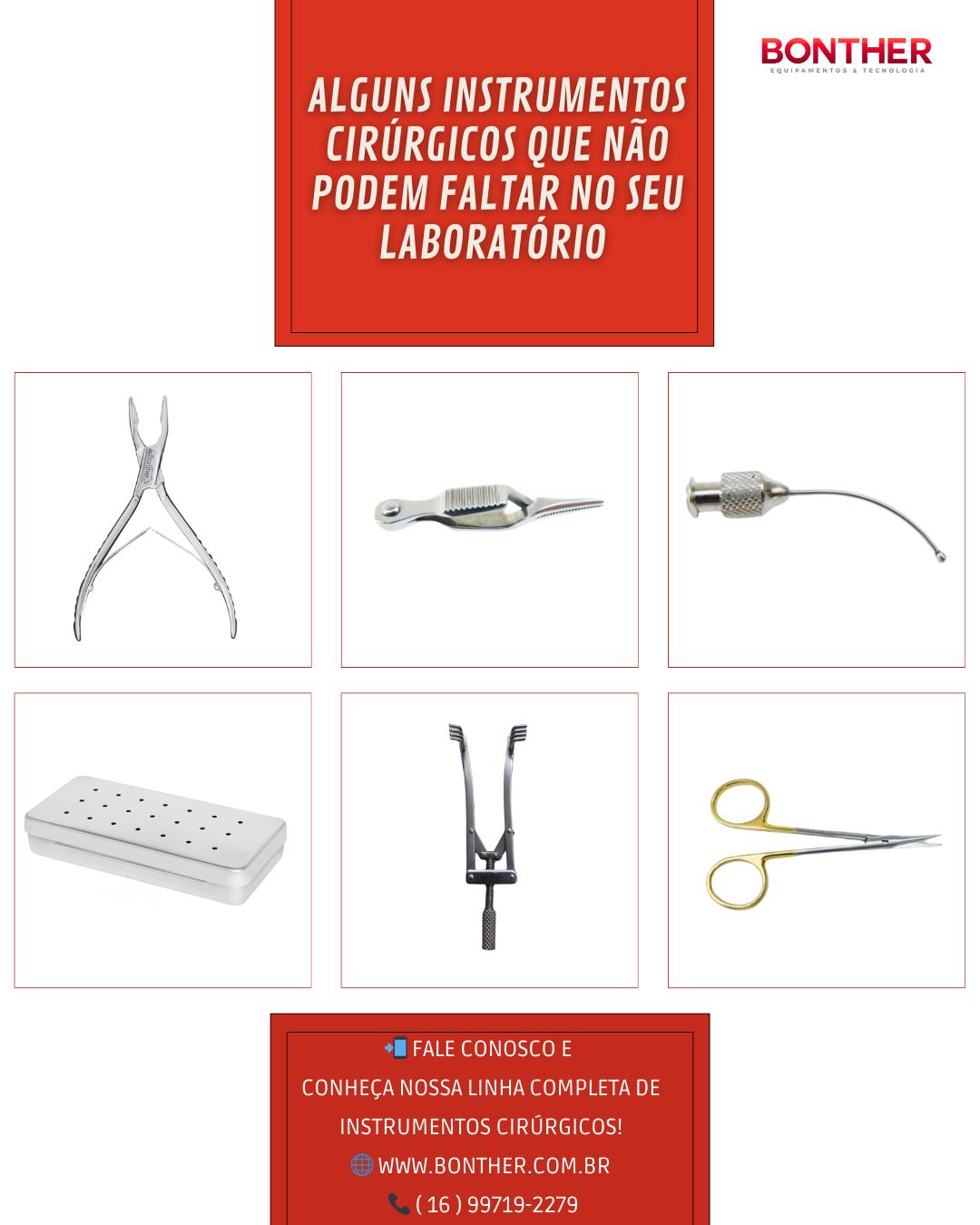 Bonther - 🛠 Instrumentos Cirúrgicos Essenciais para seu Laboratório! 🔬 ...