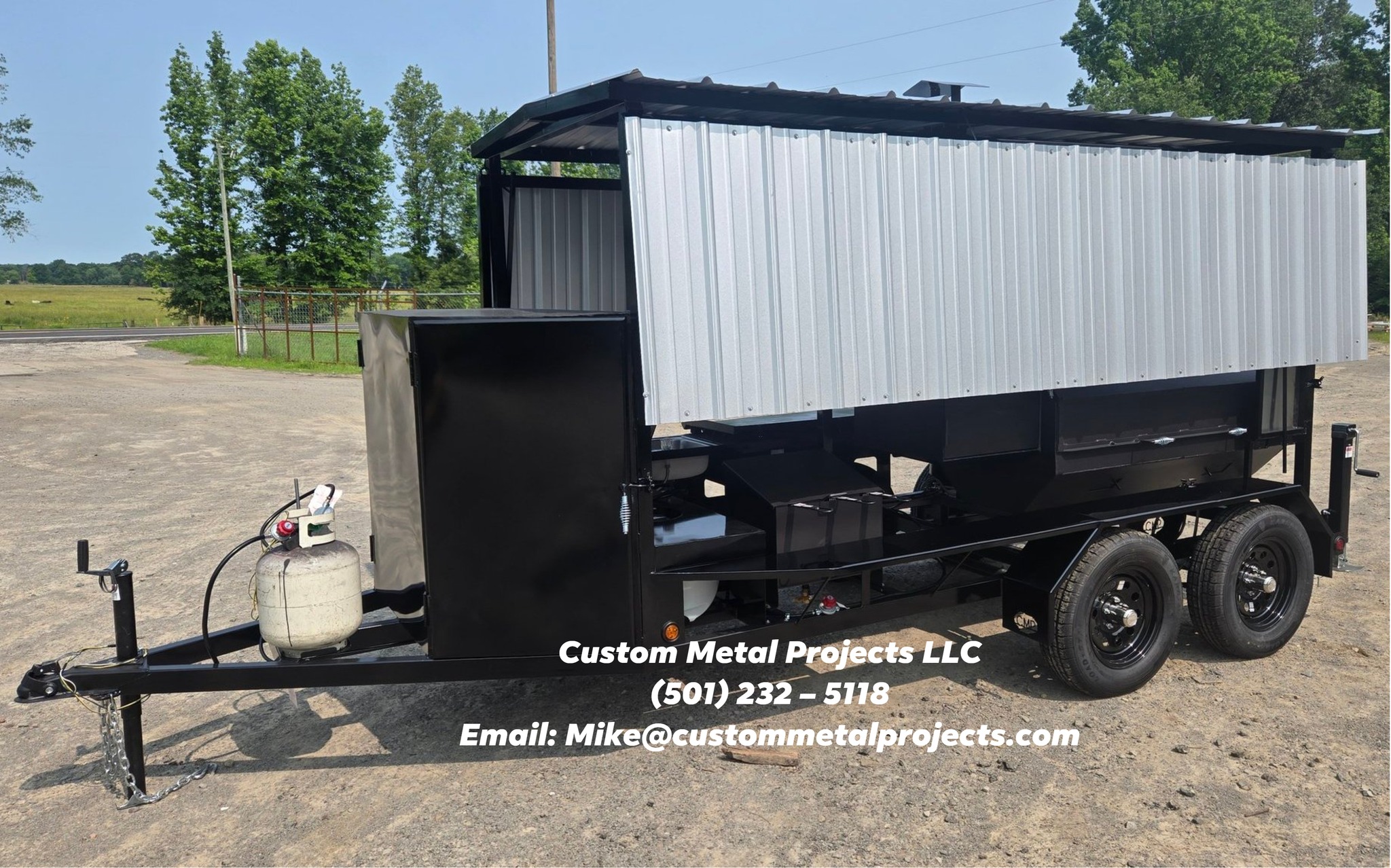 Custom built cook trailer.... - Custom Metal Projects LLC | Facebook