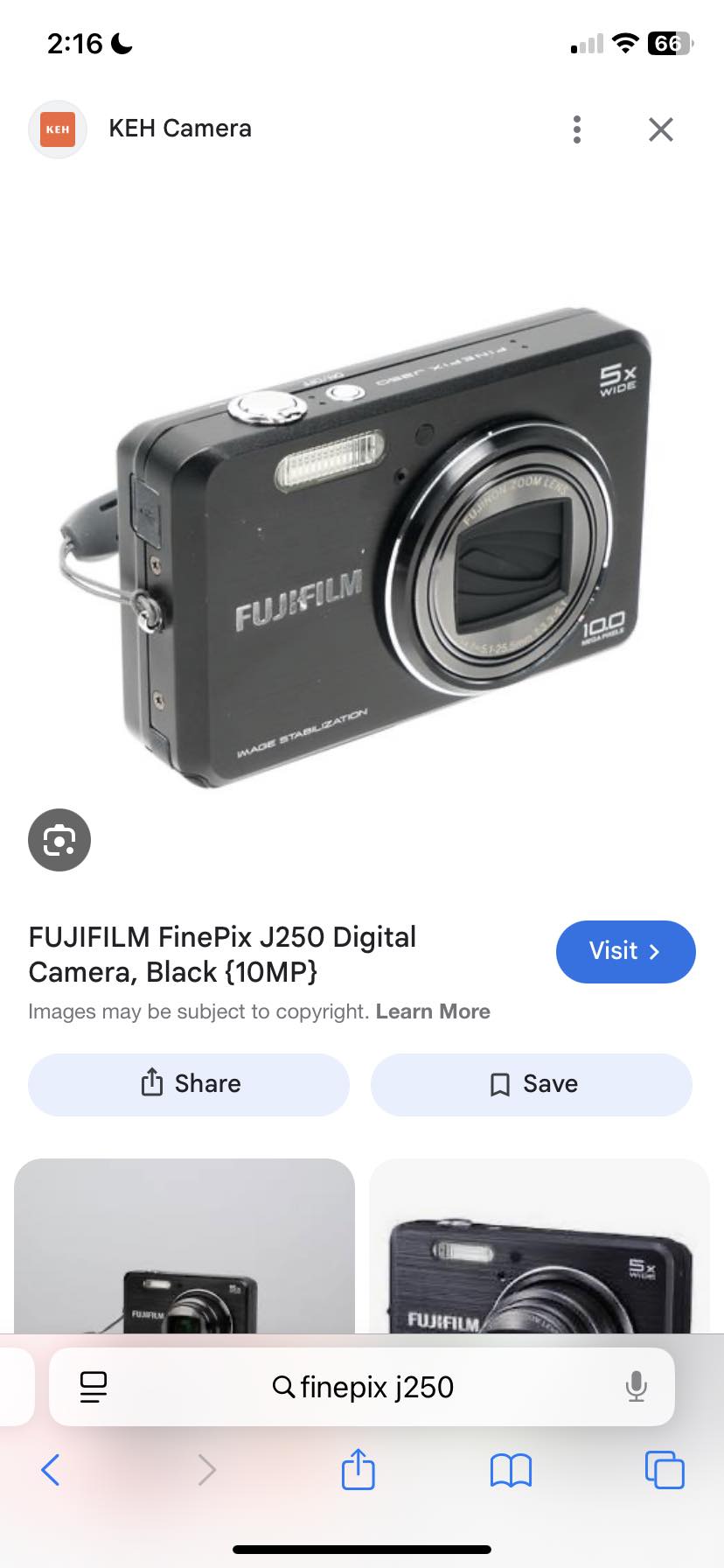 Where to find a charger for Fujifilm FinePix J250 camera?