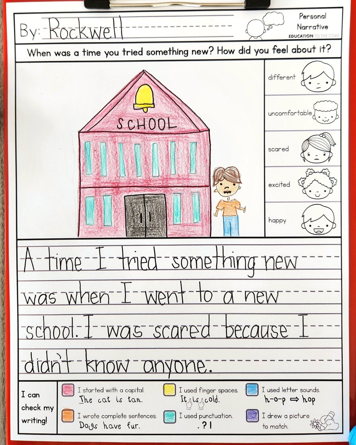 Education - With our self-check writing prompts, your students can ...