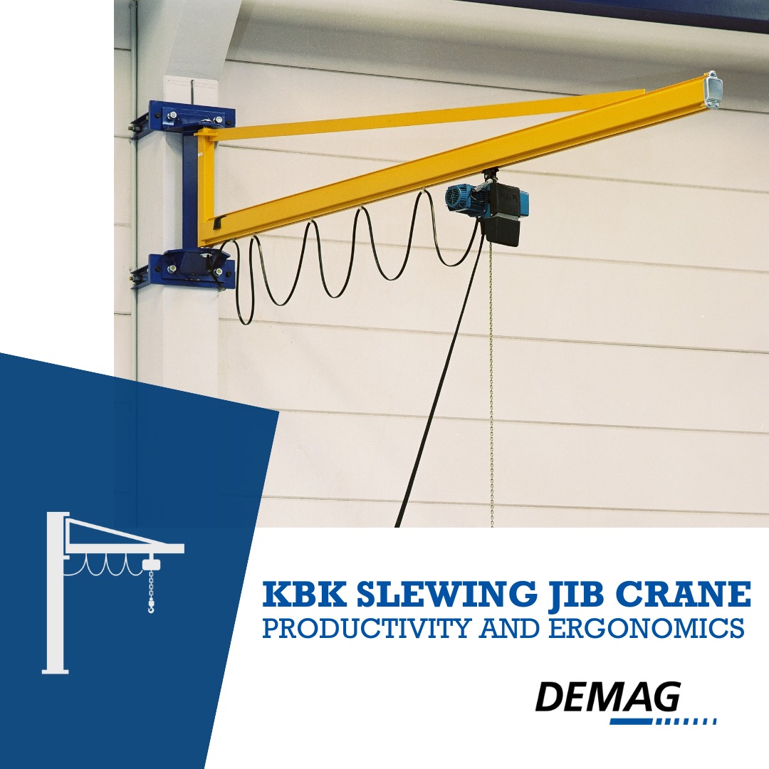 Demag - Big lifts in tight spaces? No problem. Demag KBK slewing jib ...