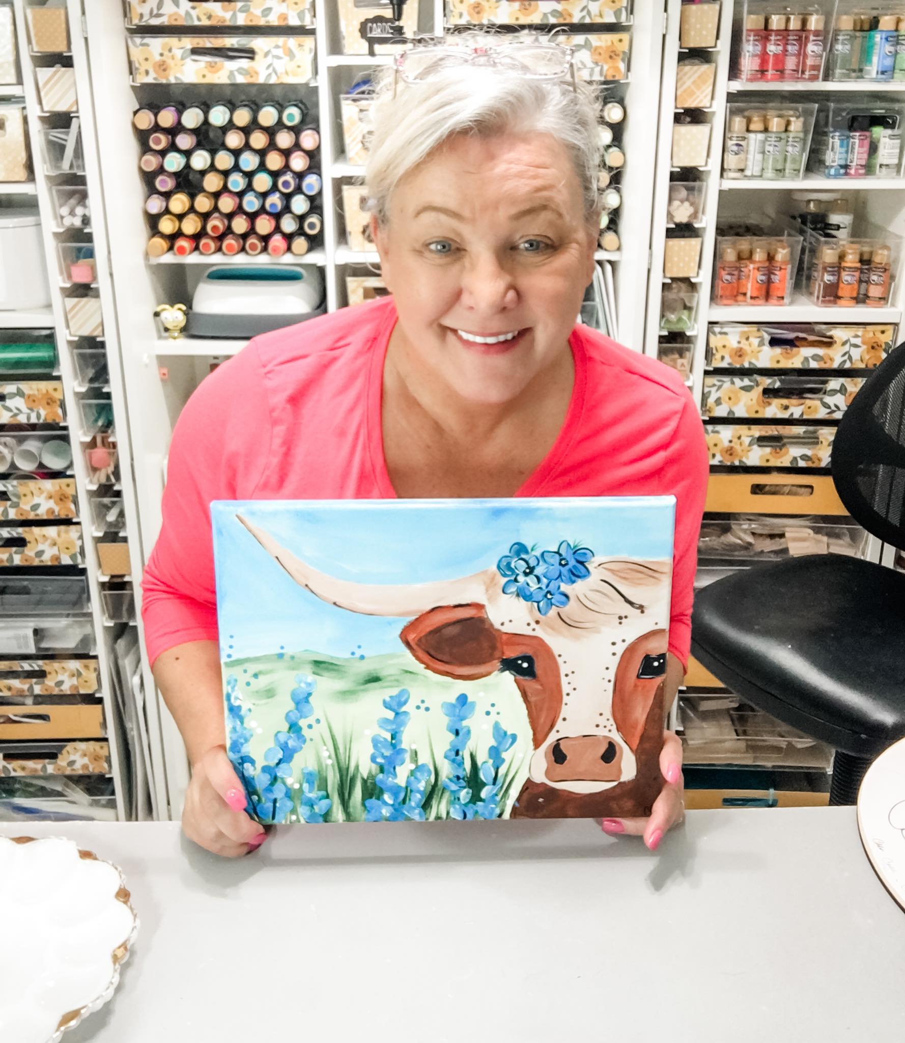 Something different. Yes . . . I painted a cow in 2011 for the