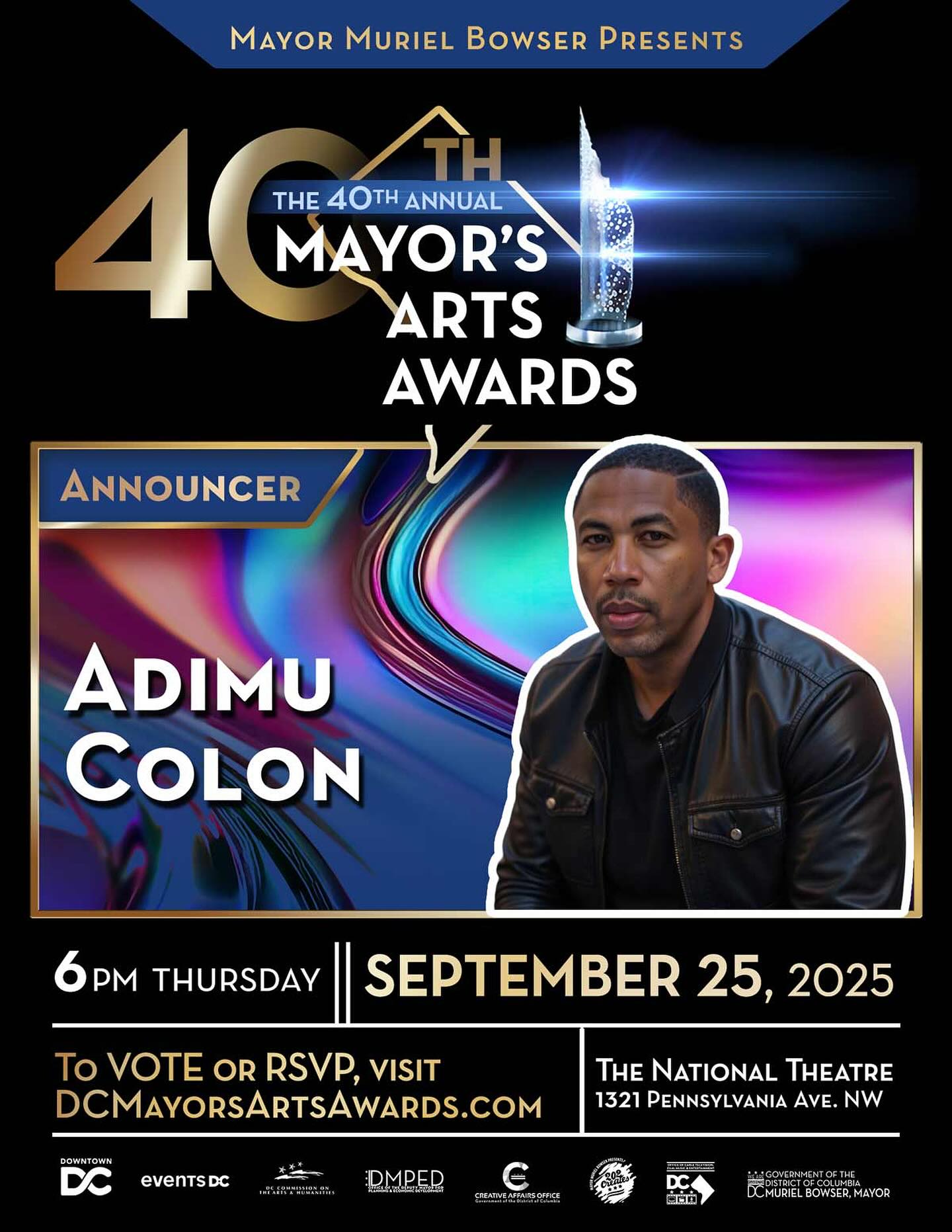 🎤 Smooth like butter. Commanding like thunder. That’s Adimu Colón — the ...