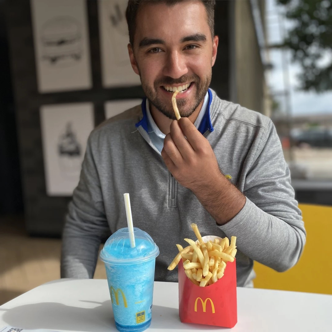 McDonald's - A Frozen Fanta Blue Raspberry + French Fries... | Facebook