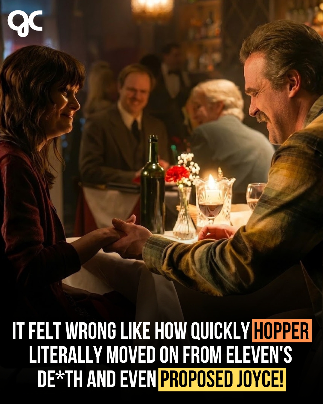 Glamcam - It felt so wrong seeing Hopper move on so fast after Eleven’s ...