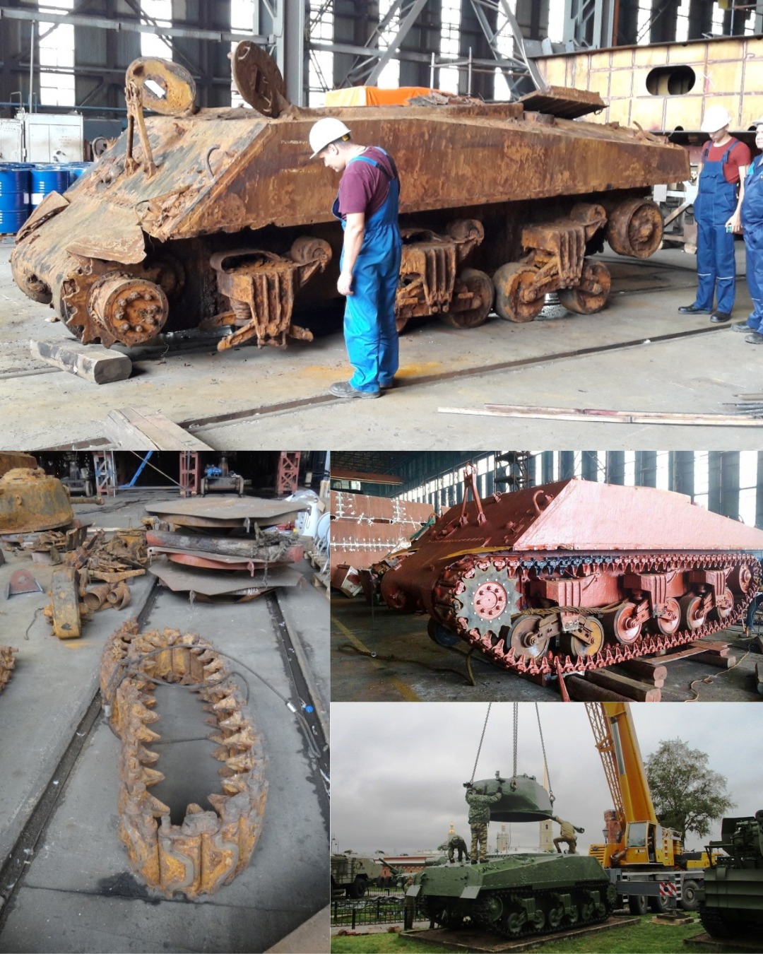 A WWII tank pulled from the Arctic sea. After 75 years on the