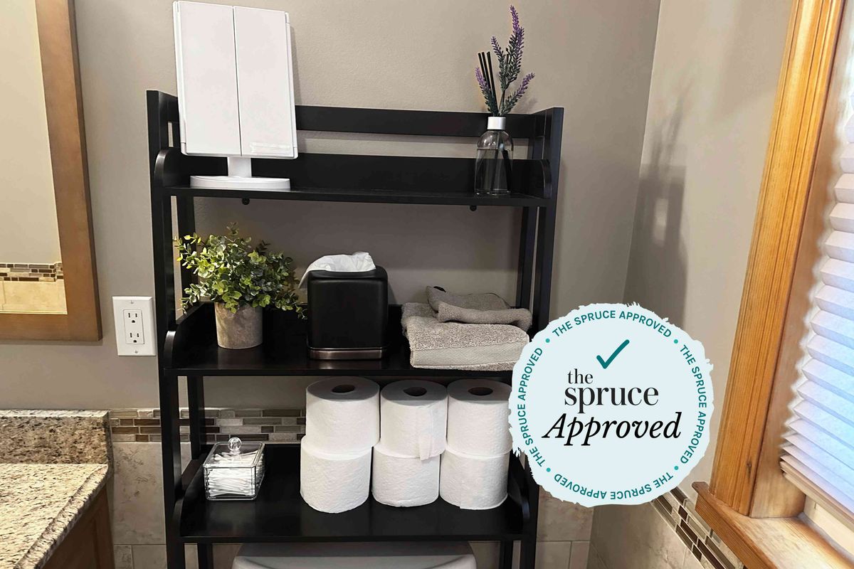 The Spruce - The best over-the-toilet storage units maximize the space ...