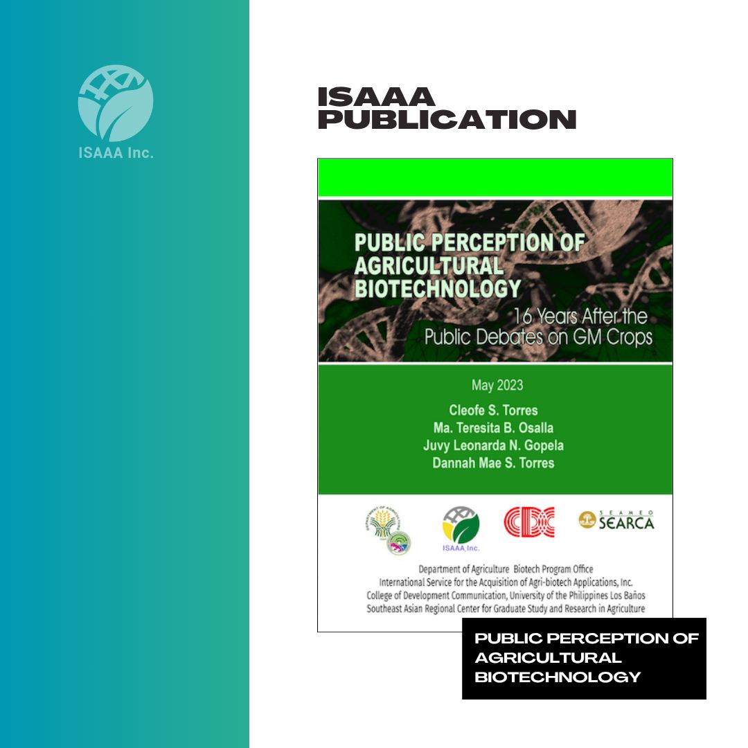 ISAAA.org - A study on the perception of biotech in the... | Facebook