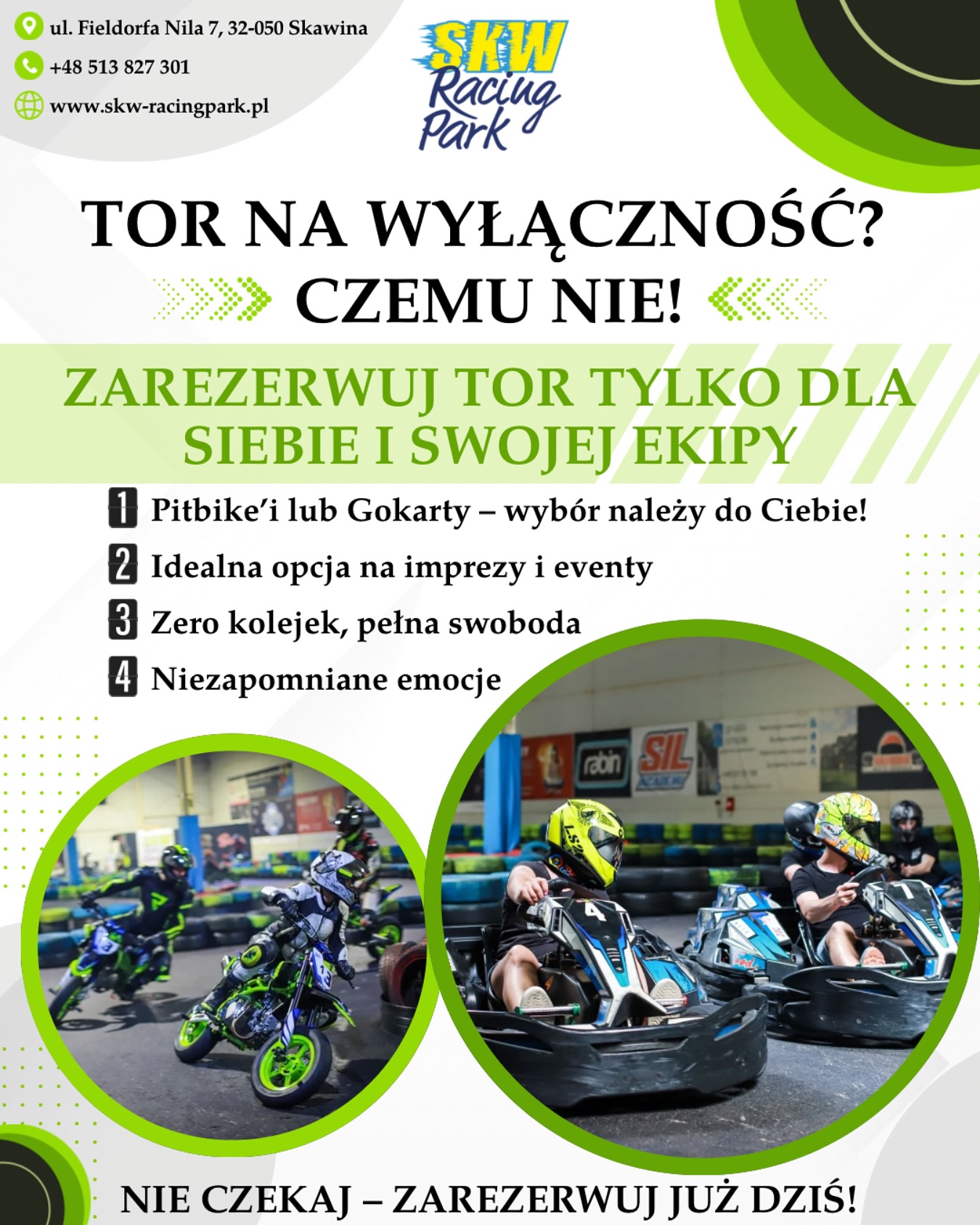 Tor gokartowy w Skawinie SKW Racing Park | Skawina
