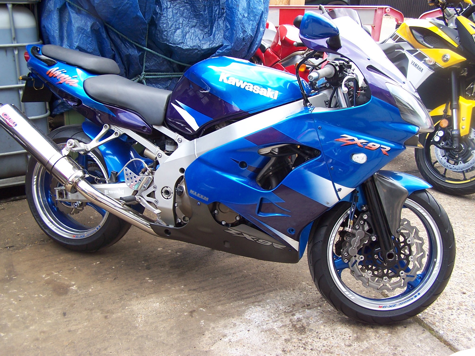 My mint ZX9R. Went to Ypres Belgium on it. It never liked anything