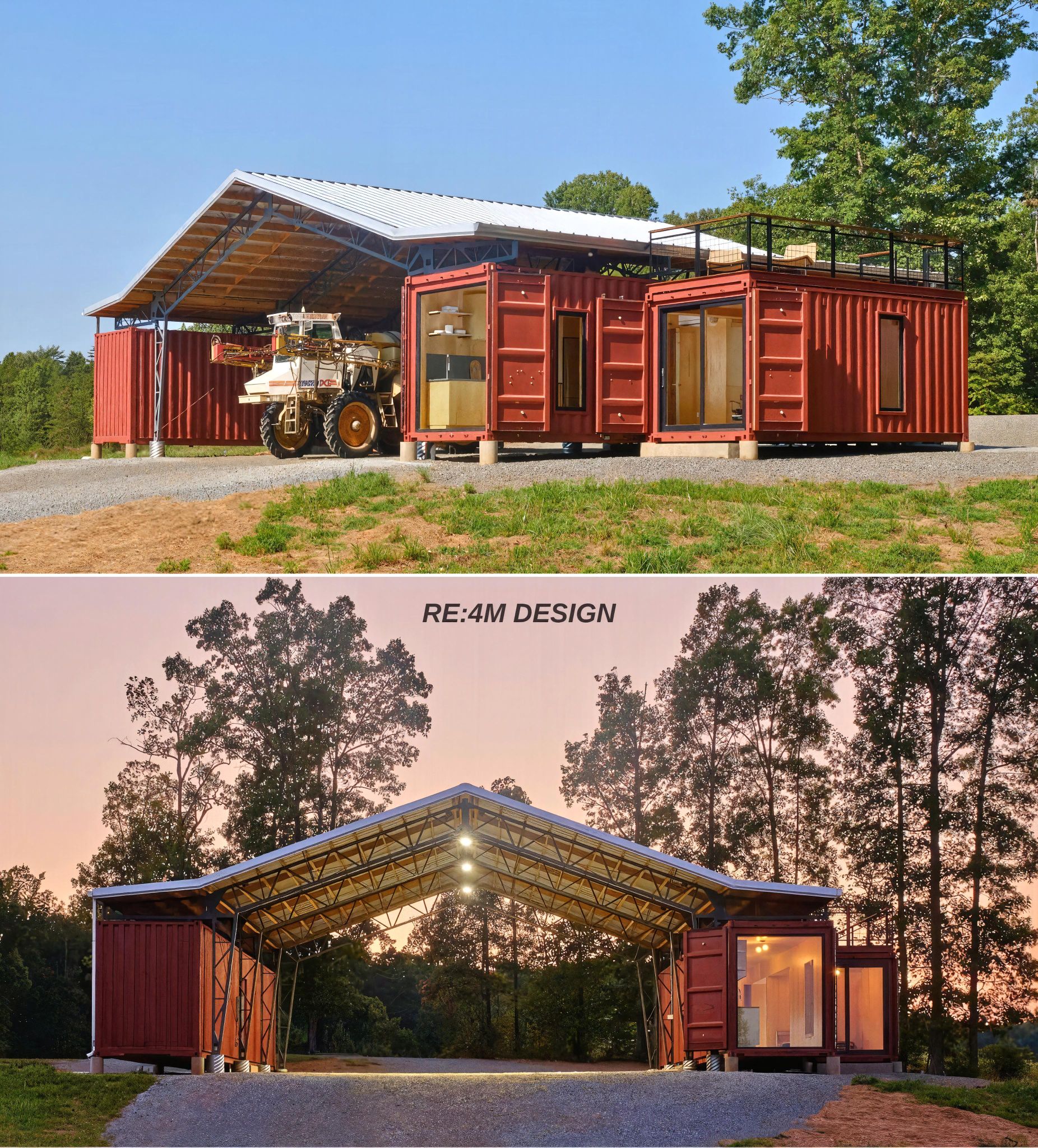 Living - Farm Life Meets Futuristic Design: The Container Barnhouse! 🏡 ...