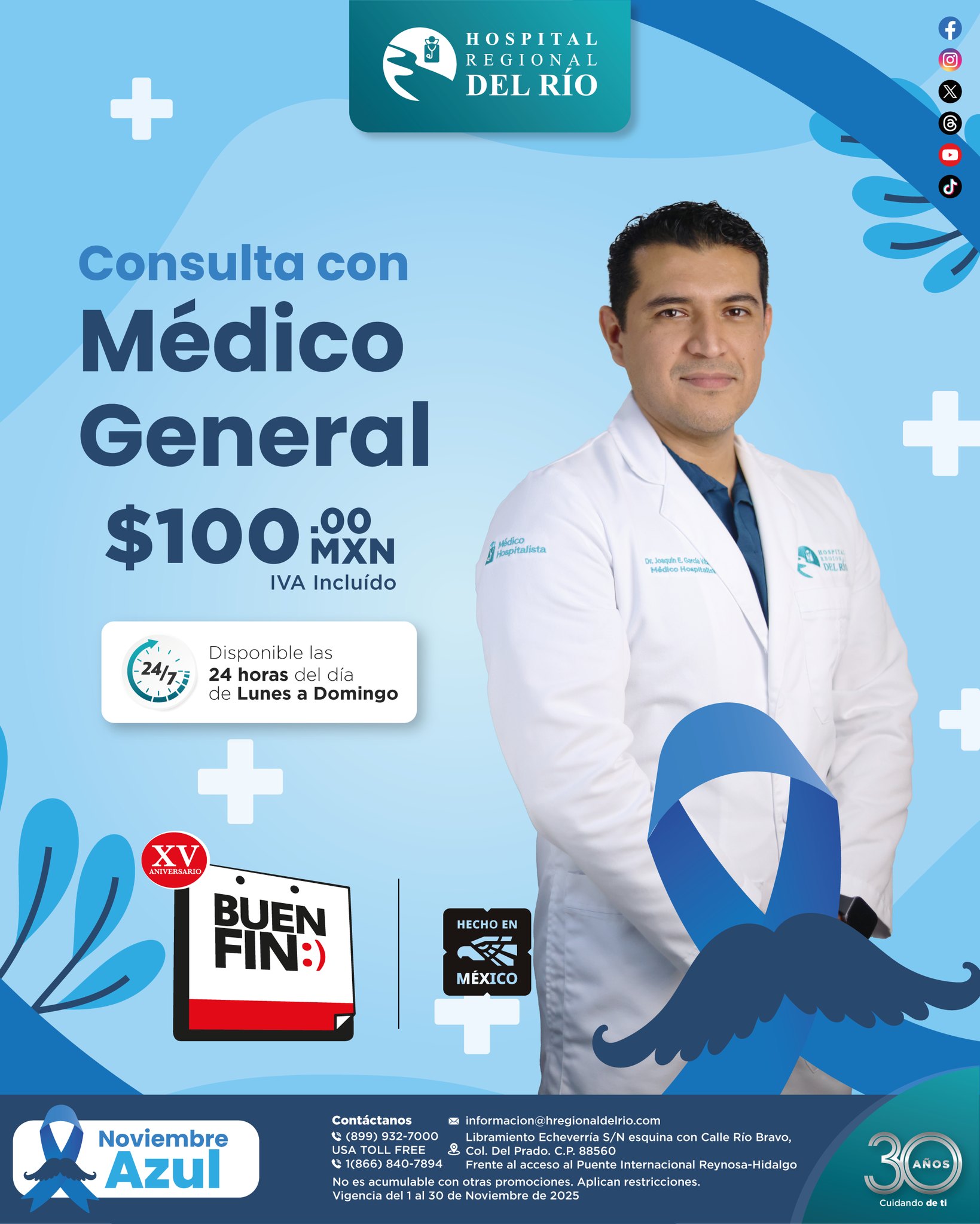 🎉 ¡Promociones Noviembre 2025!... - Hospital Regional Del Rio | Facebook