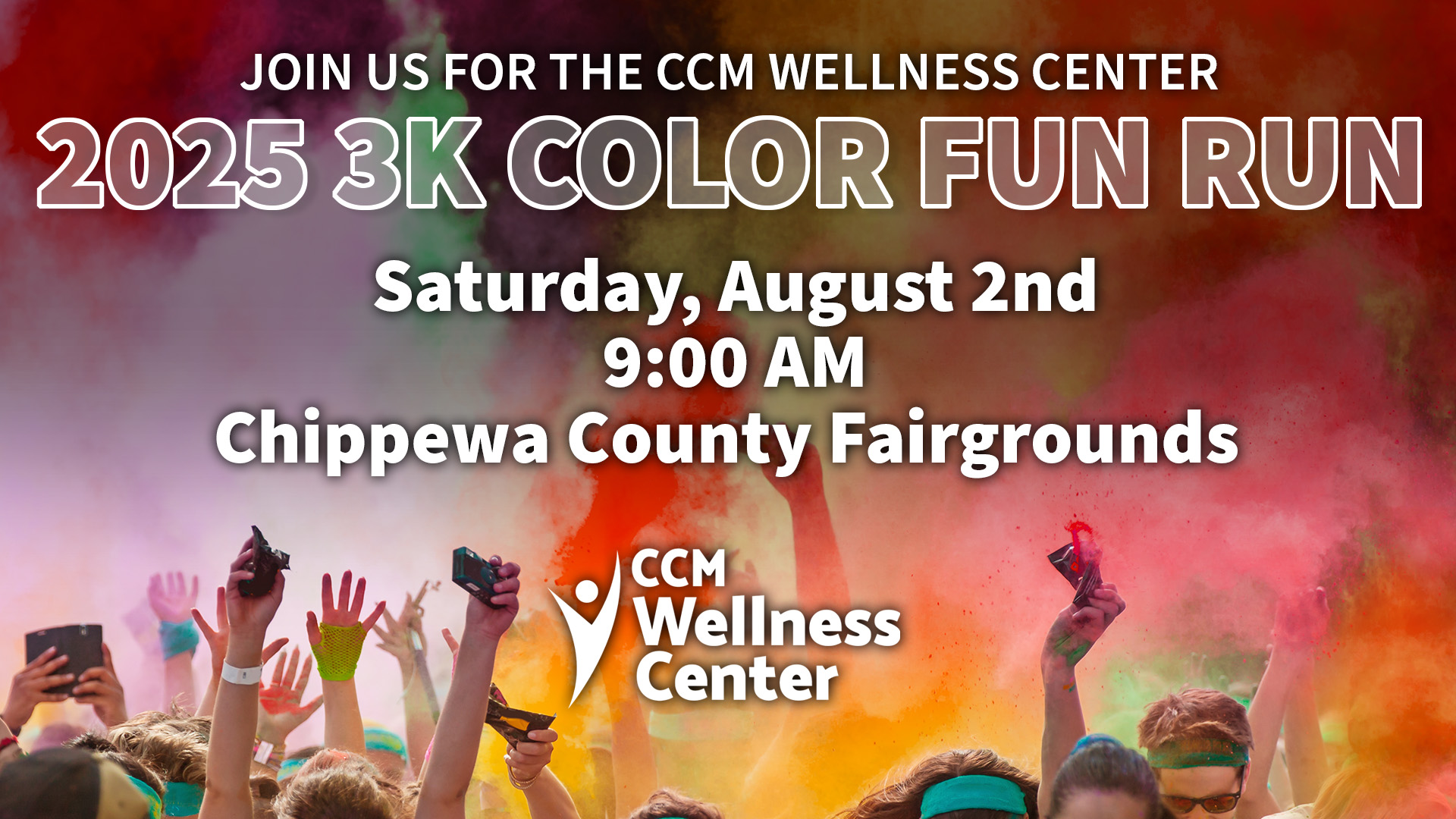CCM - 🎨2025 3K Color Fun Run is open for registration!🎨 🎪Chippewa ...