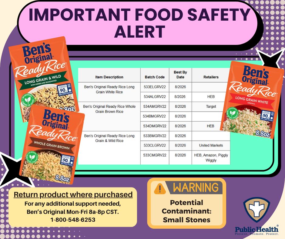 Green - 🛑RECALL ALERT🛑 Ben's Original is initiating a voluntary recall ...