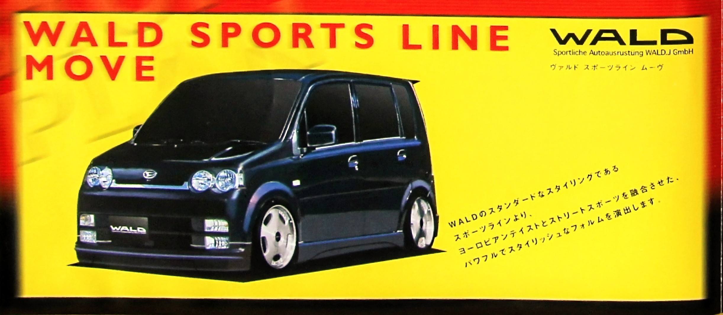 Custom versions of the Daihatsu Move. Wald Sports Line Move, DAMD