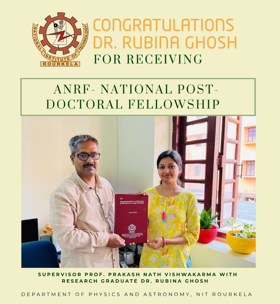 National - Congratulations 💐 to Dr. Rubina Ghosh for receiving the ...