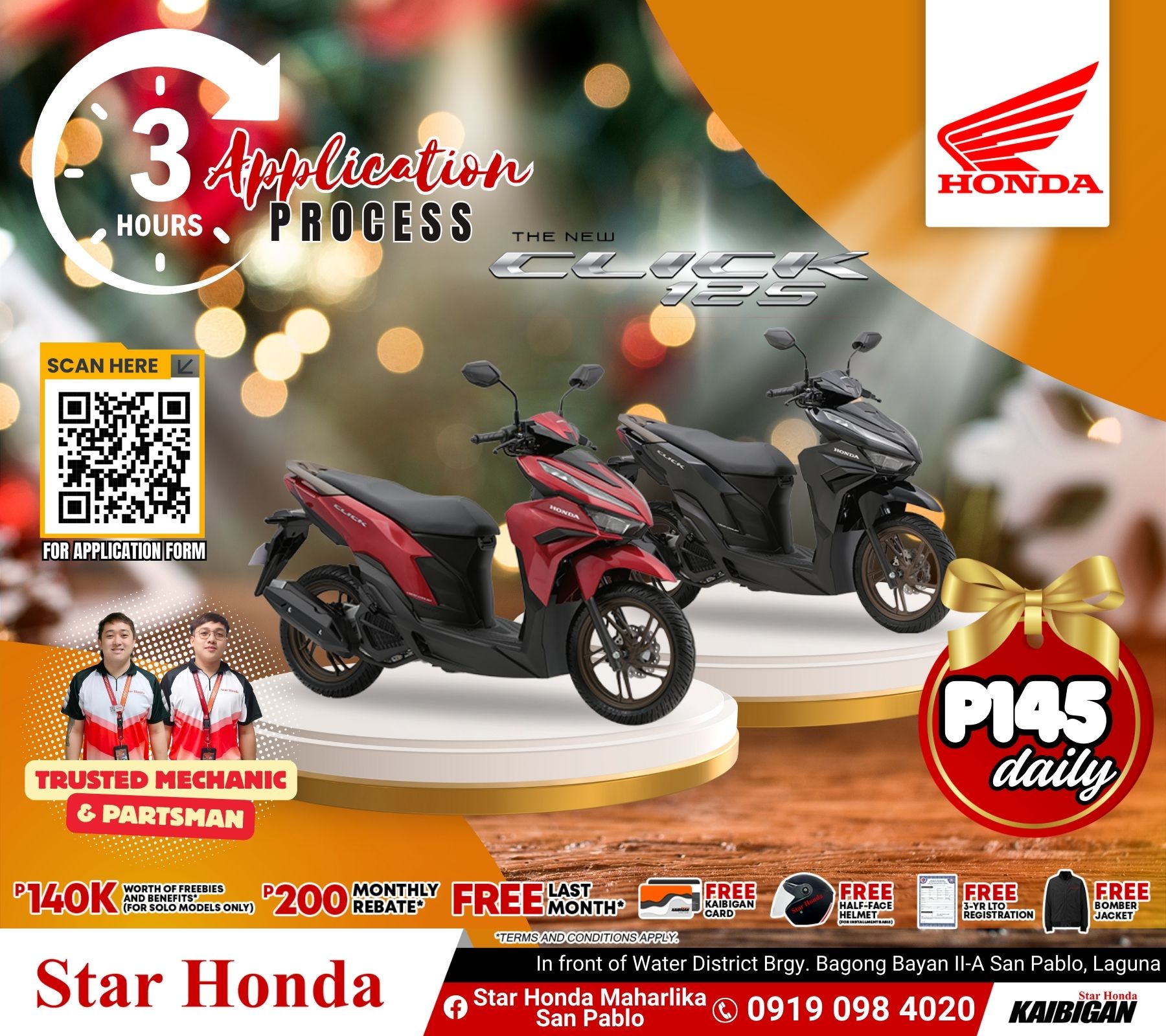 💥 Honda Click 125 for... - Star Honda Maharlika San Pablo | Facebook