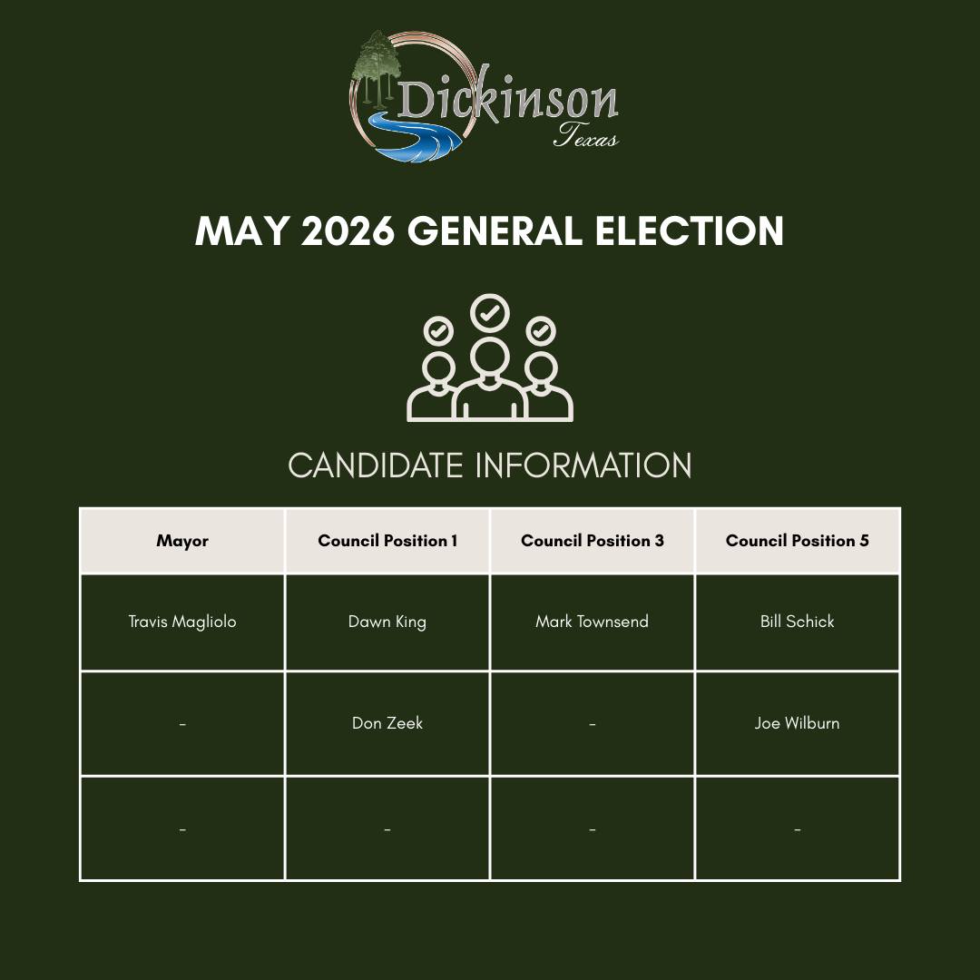 City - MAY 2026 GENERAL ELECTION CANDIDATE INFORMATION In accordance ...