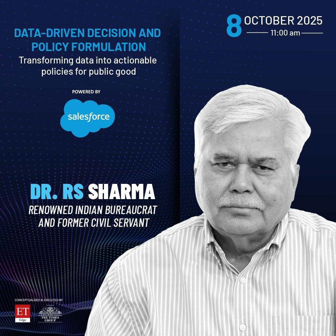 ET - We are pleased to announce Dr. RS Sharma, renowned Indian ...