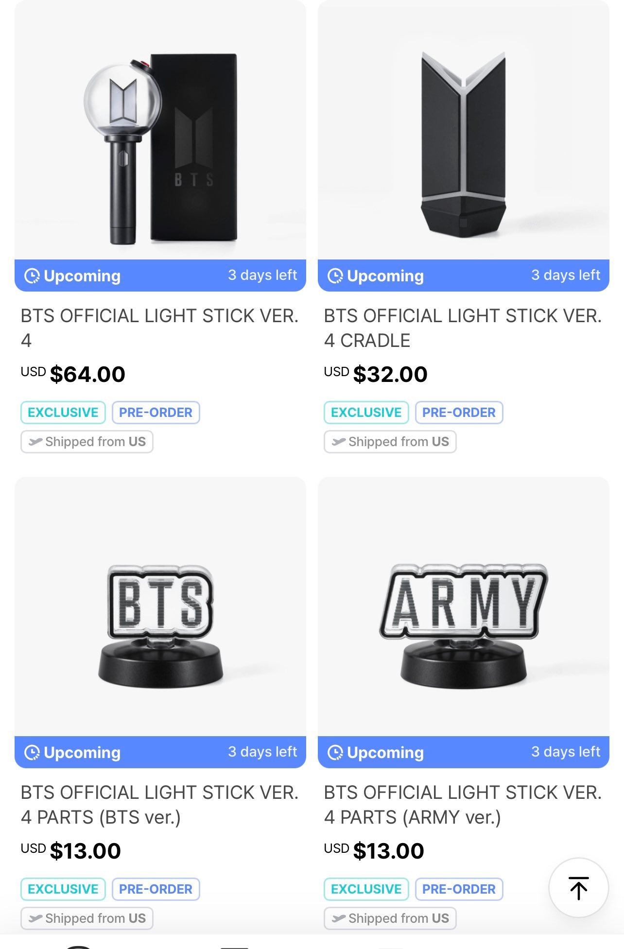 ? BTS OFFICIAL LIGHT STICK VER.4 ? [ Pre Order] [Read the full 