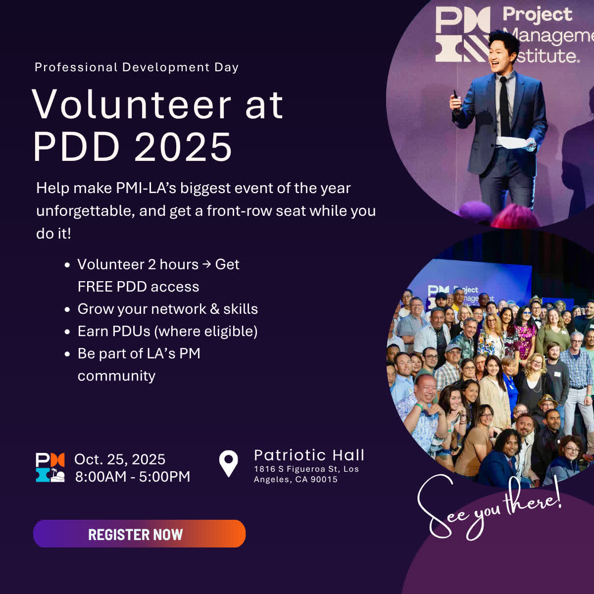 🌟 Volunteer at PDD 2025! Help... - PMI Los Angeles Chapter | Facebook