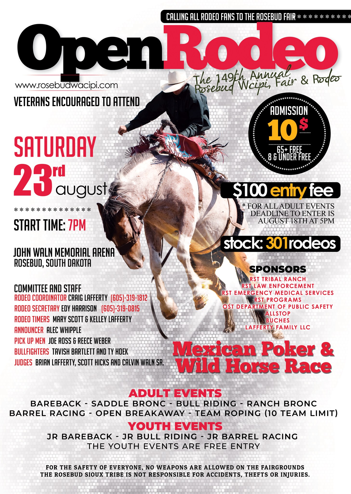 RST - RODEO TIME, ROSEBUD! Get ready for a wild night of adrenaline and ...