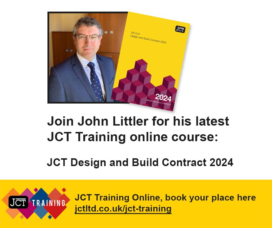 #JCTCONTRACTS The... - JCT (The Joint Contracts Tribunal) | Facebook