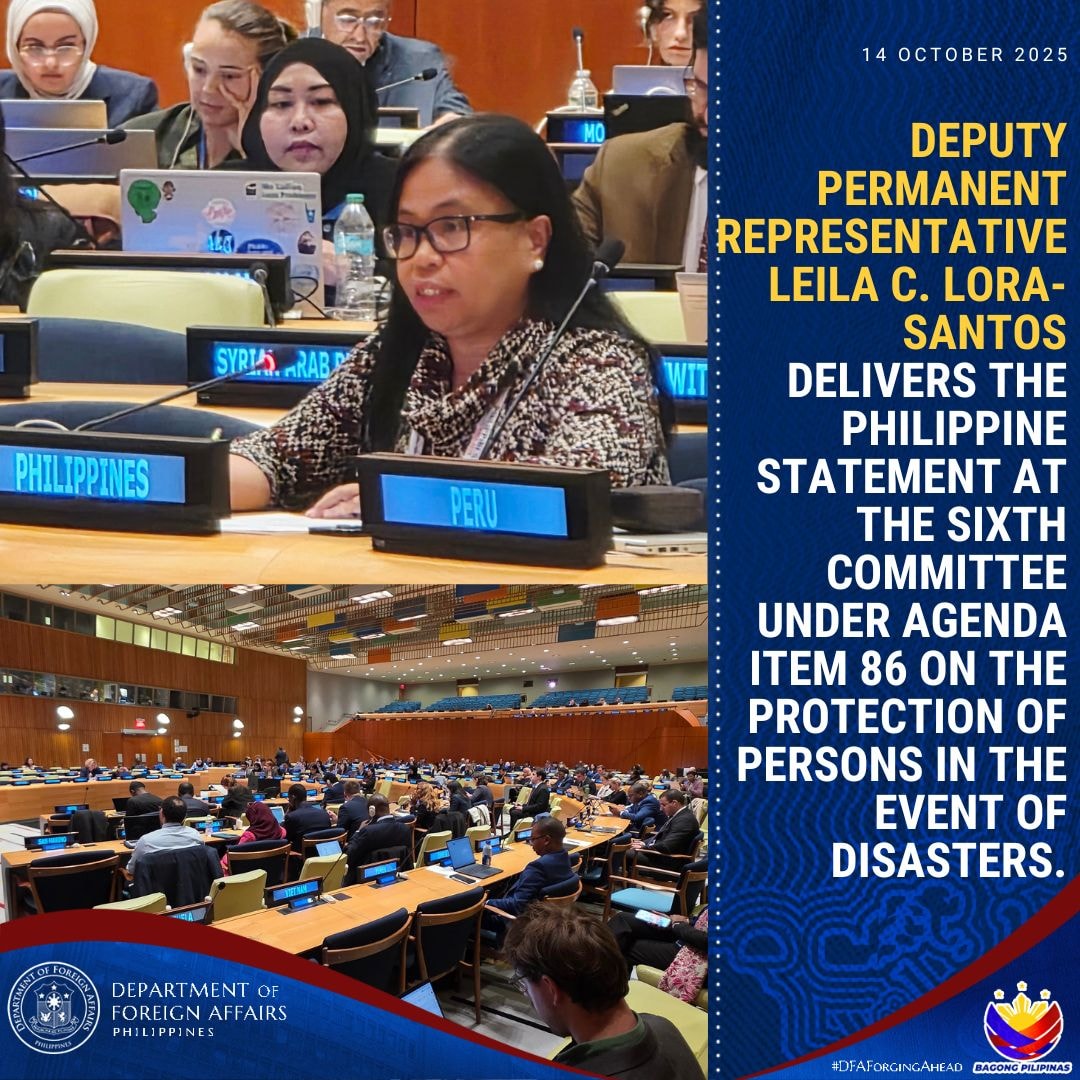 Philippine - At the Sixth Committee, 🇵🇭 Deputy Permanent Representative ...