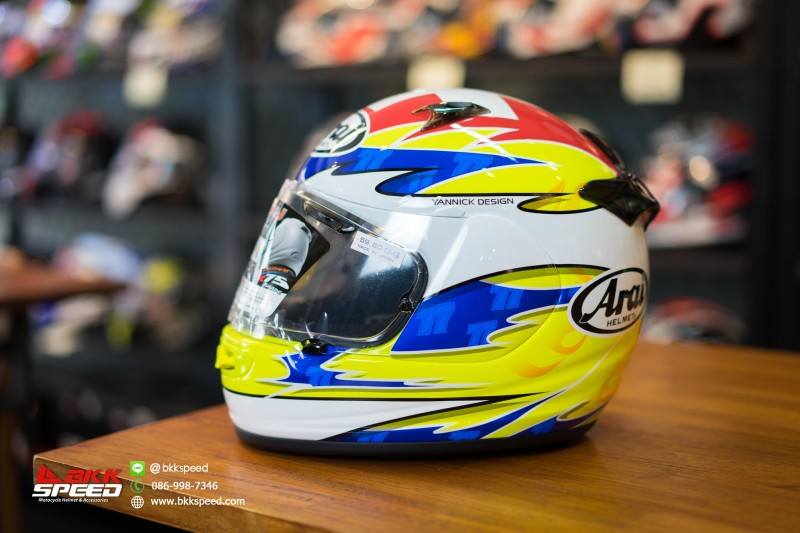 Arai Quantum J Aegerter นักแข่งระดับโลก ลายสีสันสวยงาม ราคา 18,400