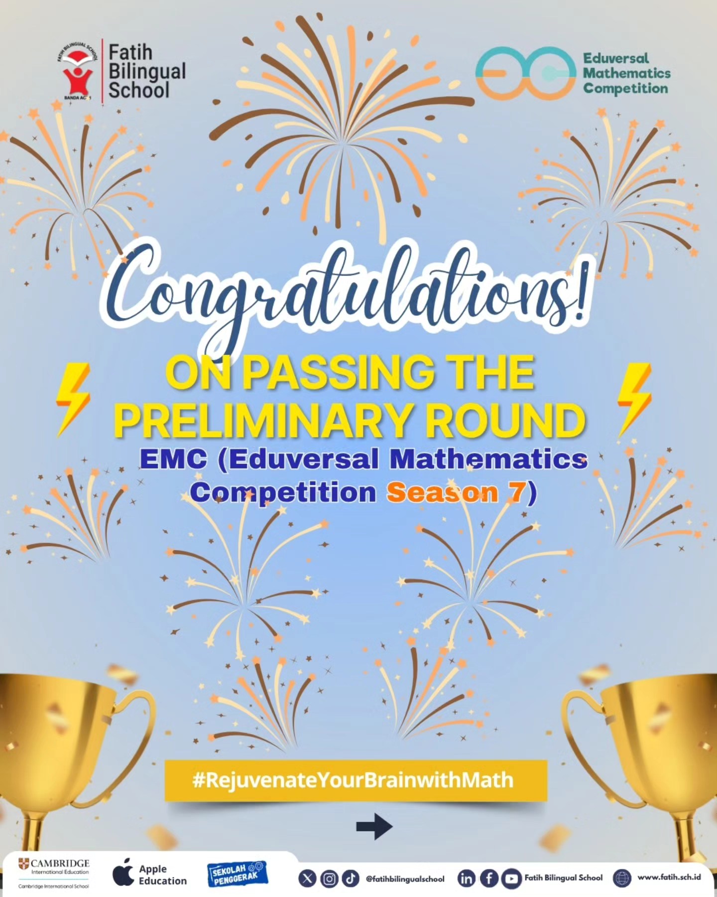 Congratulations to... - TK SD SMP SMA Fatih Bilingual School | Facebook