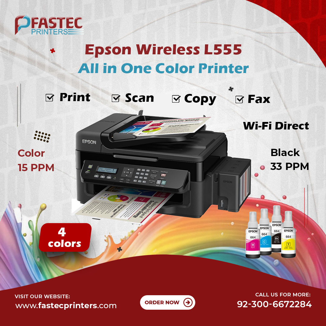 🖨 The Epson L555 is compactly designed... - Epson Faisalabad | Facebook
